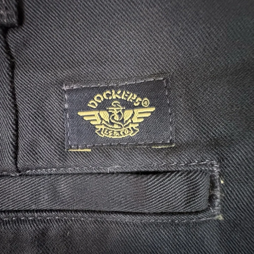 VTG 90s Dockers Boys 14 (28.5x28.5) Navy Pleated Chino Pants SEE DESC